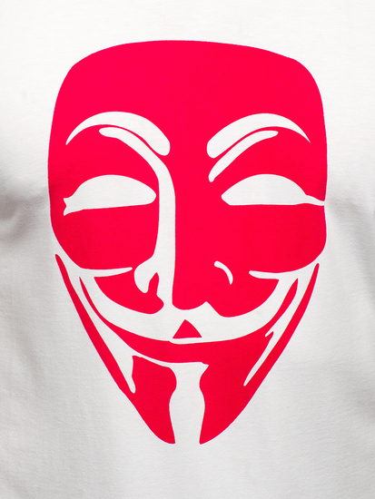 Tricou alb cu imprimeu Bolf 192367