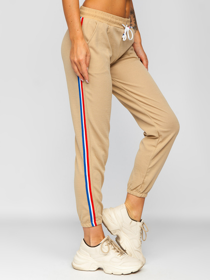 Pantaloni de trening dame bej Bolf YW01020