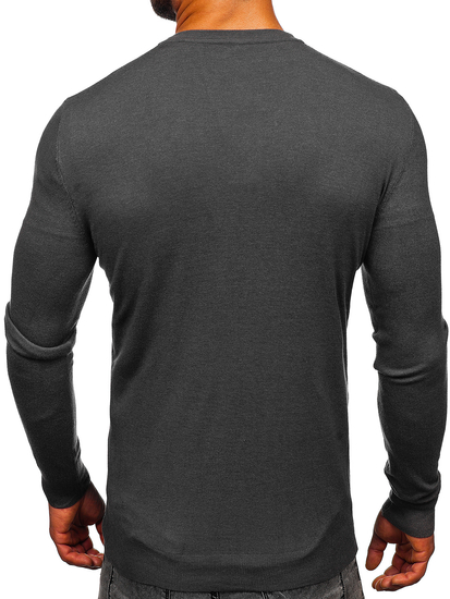 Cardigan cu fermoar gri-antracit Bolf MM6006