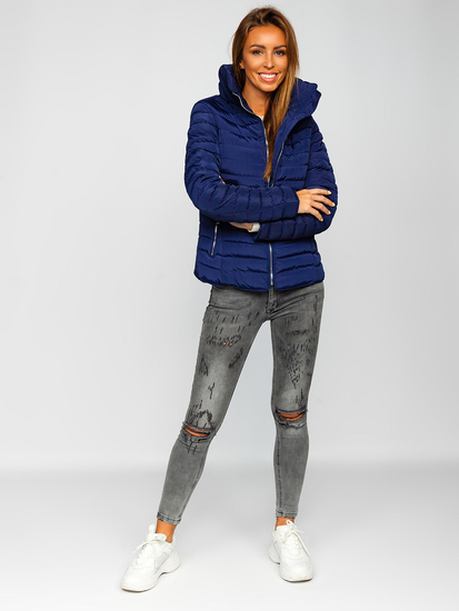 Geacă bleumarin de iarnă dame Bolf 23063