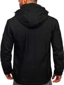 Geacă softshell negru-albastru Bolf WX061
