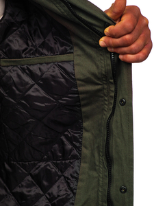 Geacă din bumbac kaki Bolf 10290