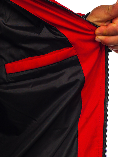 Geacă de iarnă roșie Bolf  5M3125