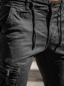 Pantaloni cargo joggers grafit Bolf 8983