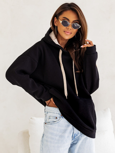 Hanorac termoizolant cu fluture pentru femei negru Bolf 82131