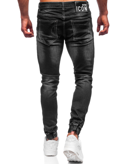 Blugi joggers negri Bolf 30051S0