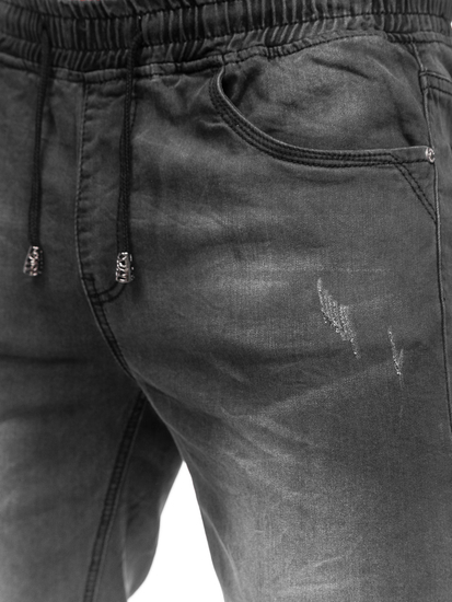 Blugi scurți negri Bolf K15010-2