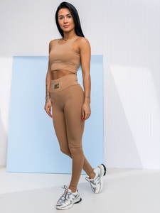 Compleu de trening sport bej dame Fashion Bolf 022