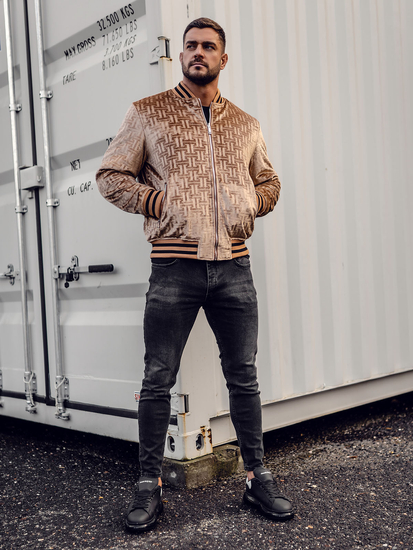 Geacă camel pe două părți neagră Bolf 3B105