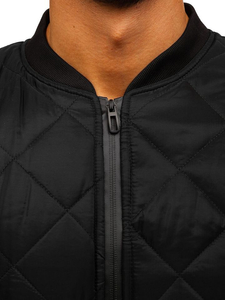 Geacă bomber bărbați negru Bolf AK76-A