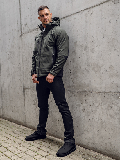 Jachetă softshell pentru bărbați, kaki Bolf T019A
