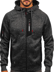 Hanorac pentru bărbați, izolat cu grafit, cu glugă Bolf TC1306