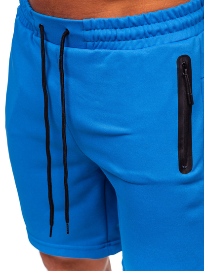 Pantaloni de trening albastru pentru bărbați Bolf 17K532