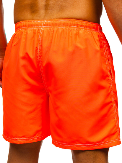 Pantaloni scurți de înot portocaliu închis pentru bărbați Bolf HN101