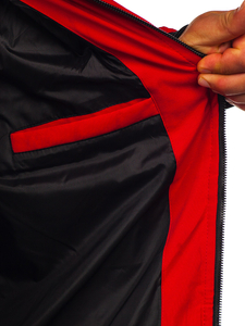 Geacă de iarnă roșie Bolf  5M3125