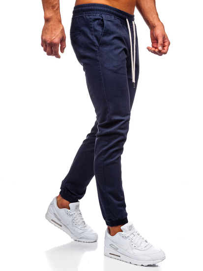 Pantaloni joggers bleumarin-închis Bolf 1145