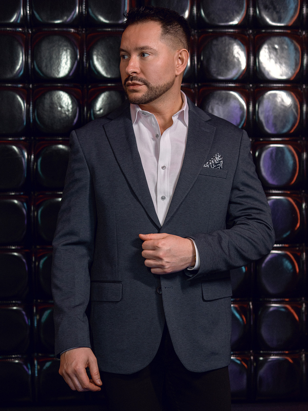 Sacou casual bleumarin pentru bărbați Bolf 24401-1