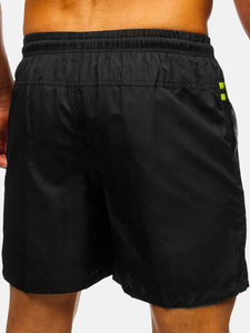 Pantaloni scurți de baie bărbătești negri Bolf QD32