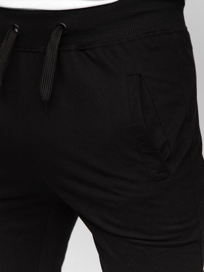 Pantaloni de trening joggers negri Bolf XW02A