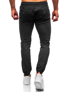 Pantaloni joggers negri Bolf 1145