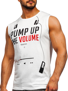 Maiou alb cu imprimeu Bolf 14815