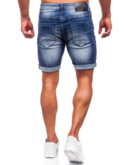 Pantaloni scurți din denim bleumarin pentru bărbați Bolf MP0261B