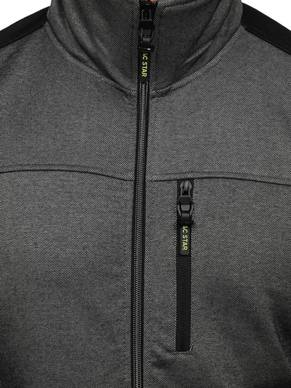 Bluză cu fermoar gri Bolf TC987