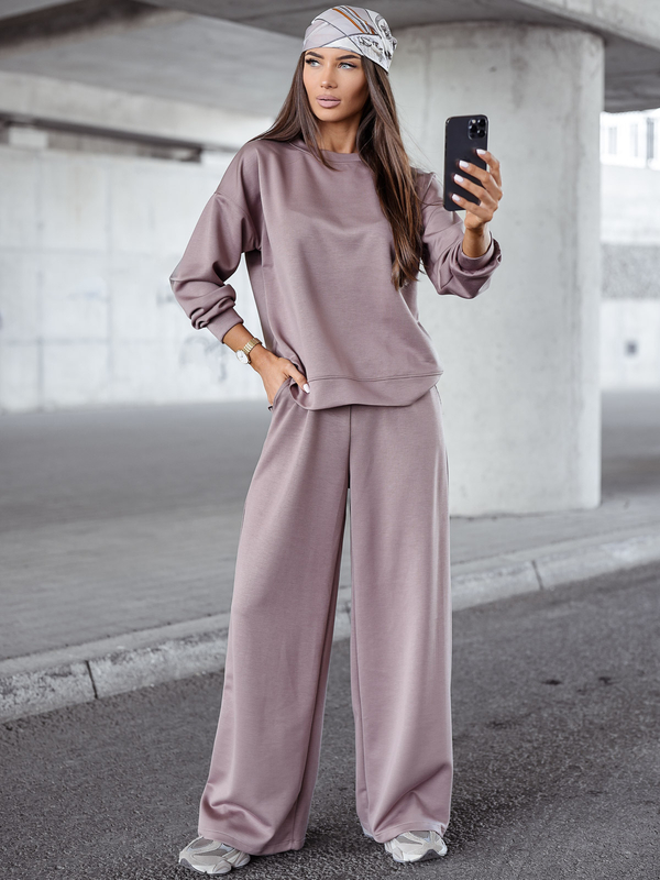 Trening cu fermoar pentru femei din două piese Unt Cappuccino Bolf 821111