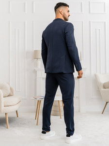 Costum casual bărbătesc bleumarin Bolf 01