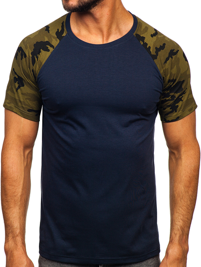 Tricou bleumarin-army Bolf 8T82