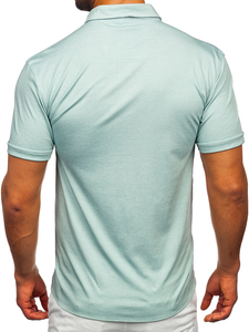 Cămașă cu mâneca scurtă verde-mentă Bolf 2005