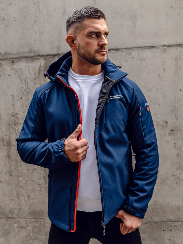 Jachetă Softshell pentru bărbați, albastru, Bolf BK122A