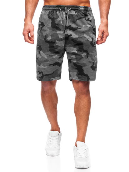 Pantaloni scurți de trening army grafit Bolf 8K283