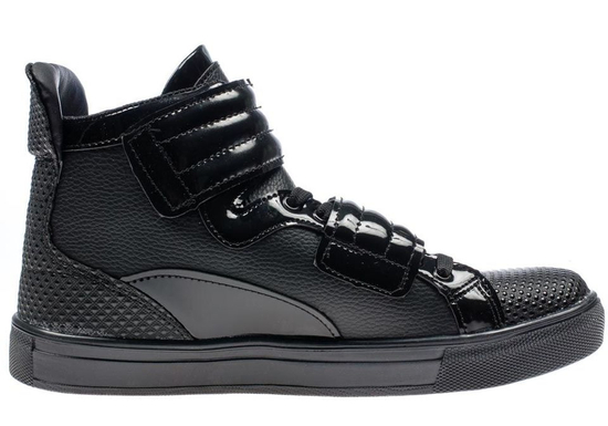 Teniși înalți pentru bărbat negri Bolf 3001