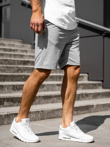 Pantaloni scurți de trening gri Bolf B1001