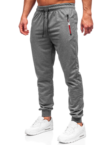 Pantaloni joggers gri-antracit Bolf JX5007