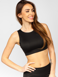 Set sport negru din două piese pentru femei Bolf XL014A1