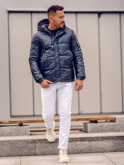 Geacă sport matlasată bleumarin Bolf EX2125A