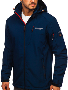 Jachetă Softshell pentru bărbați, albastru, Bolf BK122