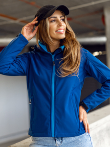 Jachetă softshell de tranziție pentru femei, bleumarin, Bolf AB056