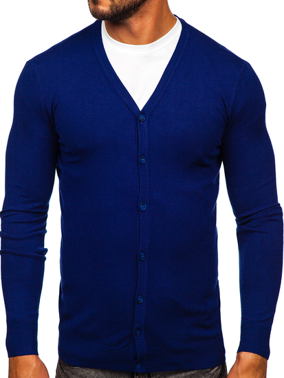 Cardigan cu fermoar indigo Bolf MM6006