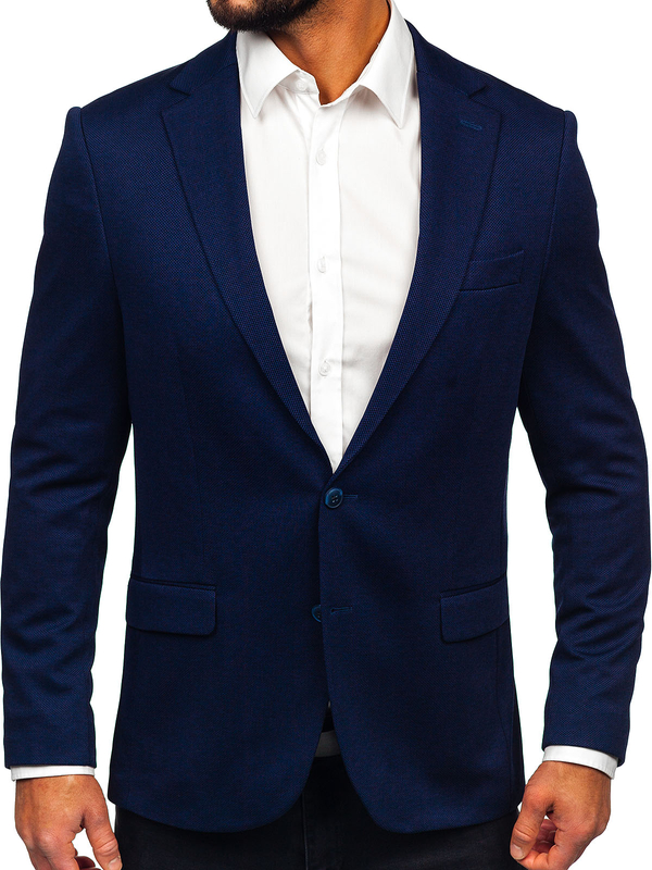 Sacou bărbătesc casual bleumarin Bolf 24401