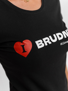 Tricou negru de dama din colectia Igor Brudny cu imprimeu 01