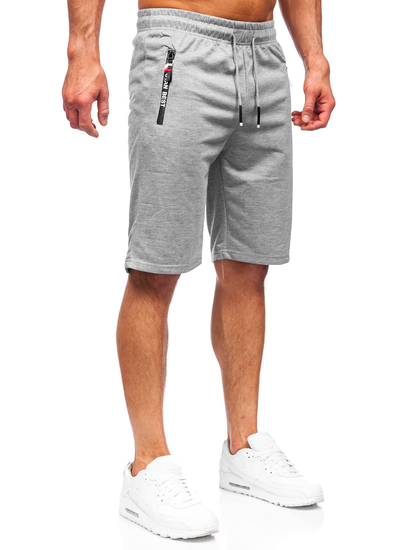 Pantaloni scurți de trening gri bărbați Bolf JX503
