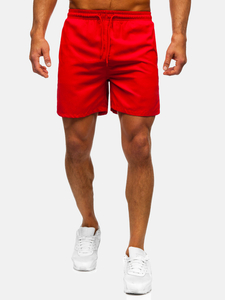 Pantaloni scurți de baie roșii pentru bărbați Bolf QD35