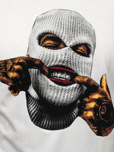 Tricou bărbătesc alb cu imprimeu Bolf 142172