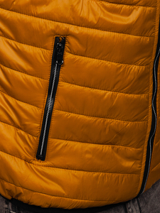 Vestă camel cu glugă Bolf 7103