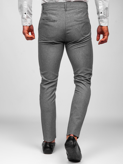 Pantaloni chinos gri Bolf 0016
