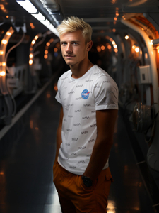 Tricou alb cu imprimeu Bolf 14950