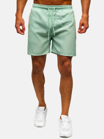 Pantaloni scurți de baie mentă pentru bărbați Bolf QD28